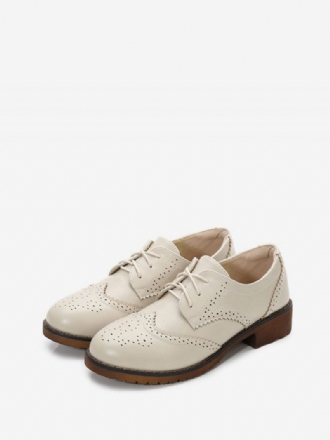 Brogue Wingtips Oxfords Med Snøring For Kvinner