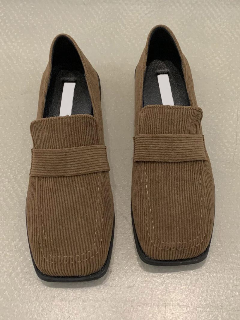 Flat Mikro-semsket Øvre Loafers For Kvinner