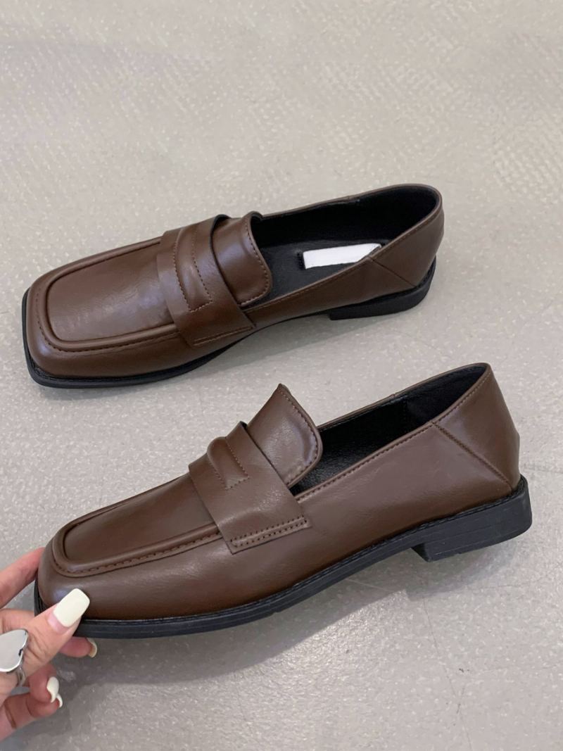 Flate Loafers I Pu-skinn For Kvinner