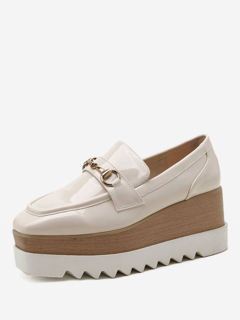 Flatform Loafers For Kvinner I Lakkskinn