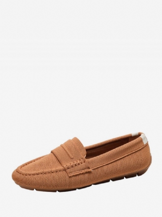 Kvinners Mule Loafers Rund Toe Slip On Flat Pumps