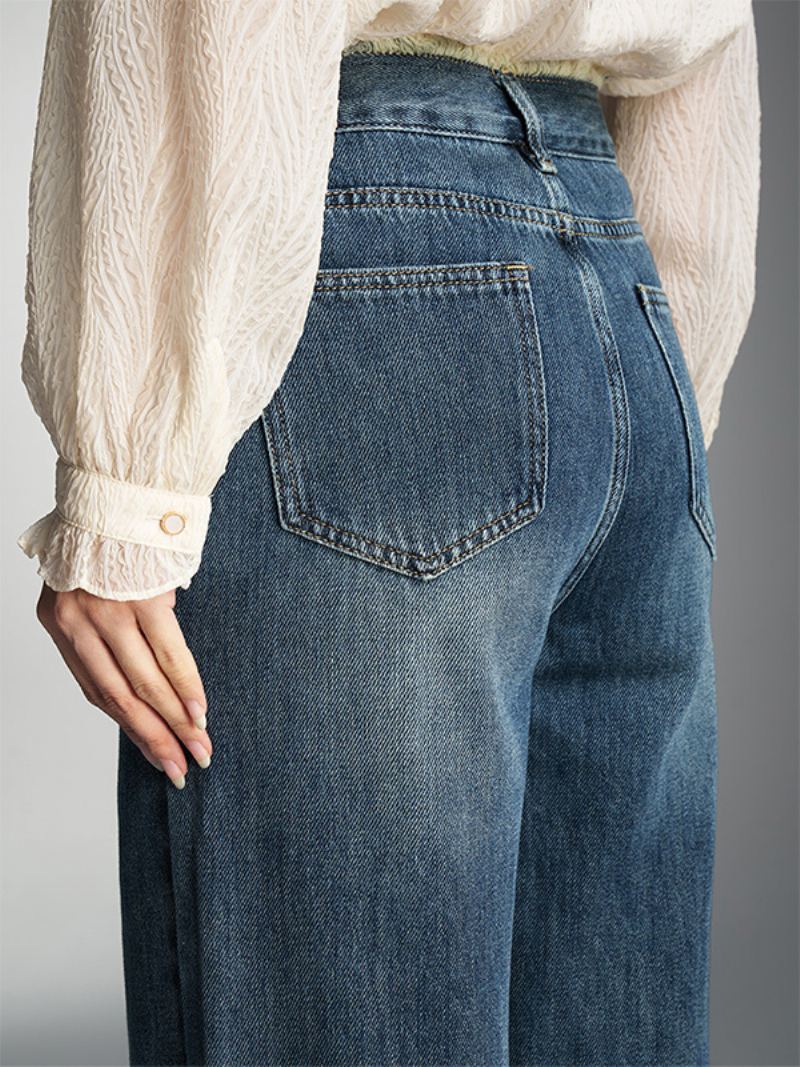 Jeans For Kvinner Moderne Blå - Lys Himmelblå