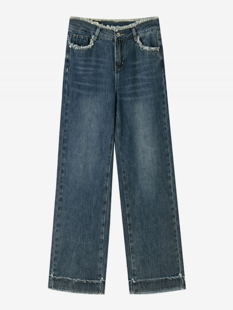 Jeans For Kvinner Moderne Blå - Lys Himmelblå