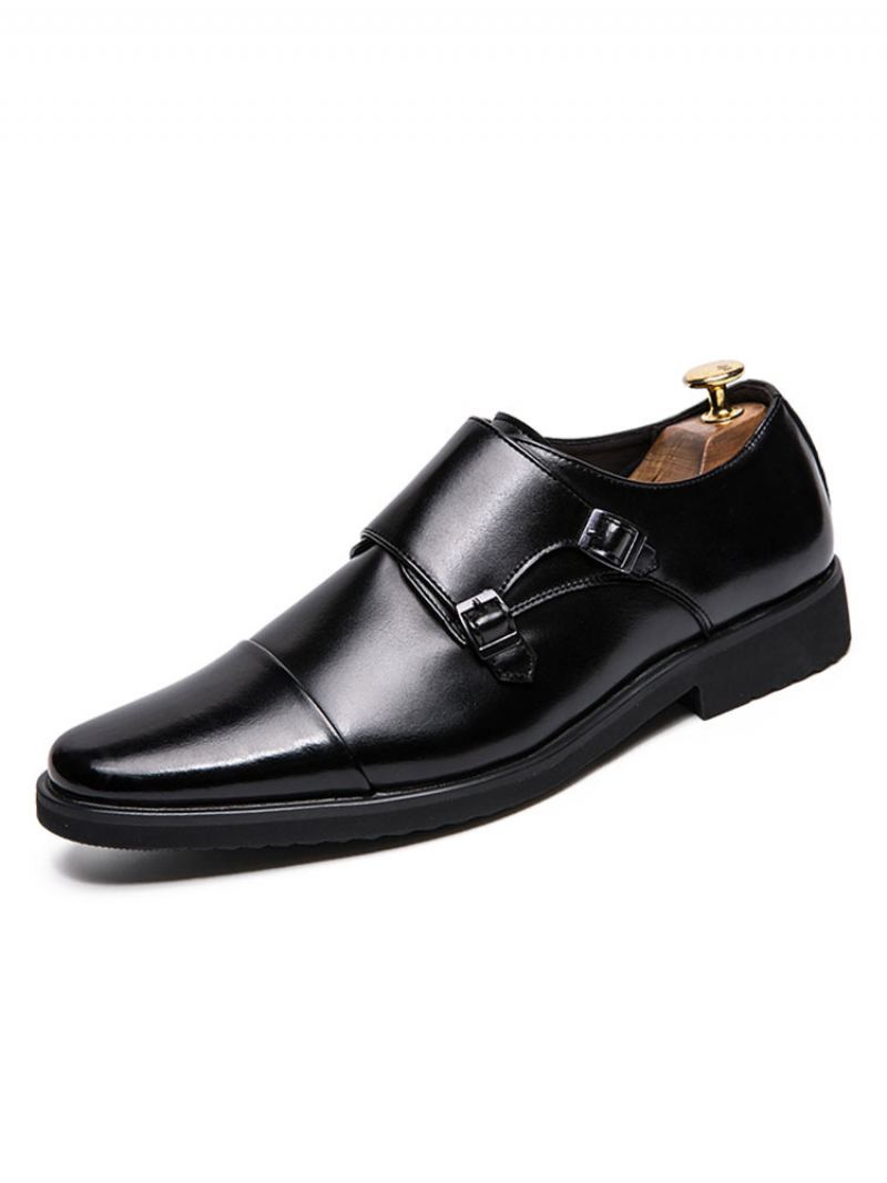 Herre Monk Strap Dress Sko - Sort