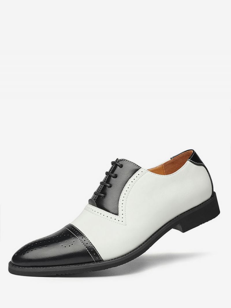 Menns Cap Toe Brogue Oxfords Brudekjole Oxford Formelle Sko Hvit - Hvit