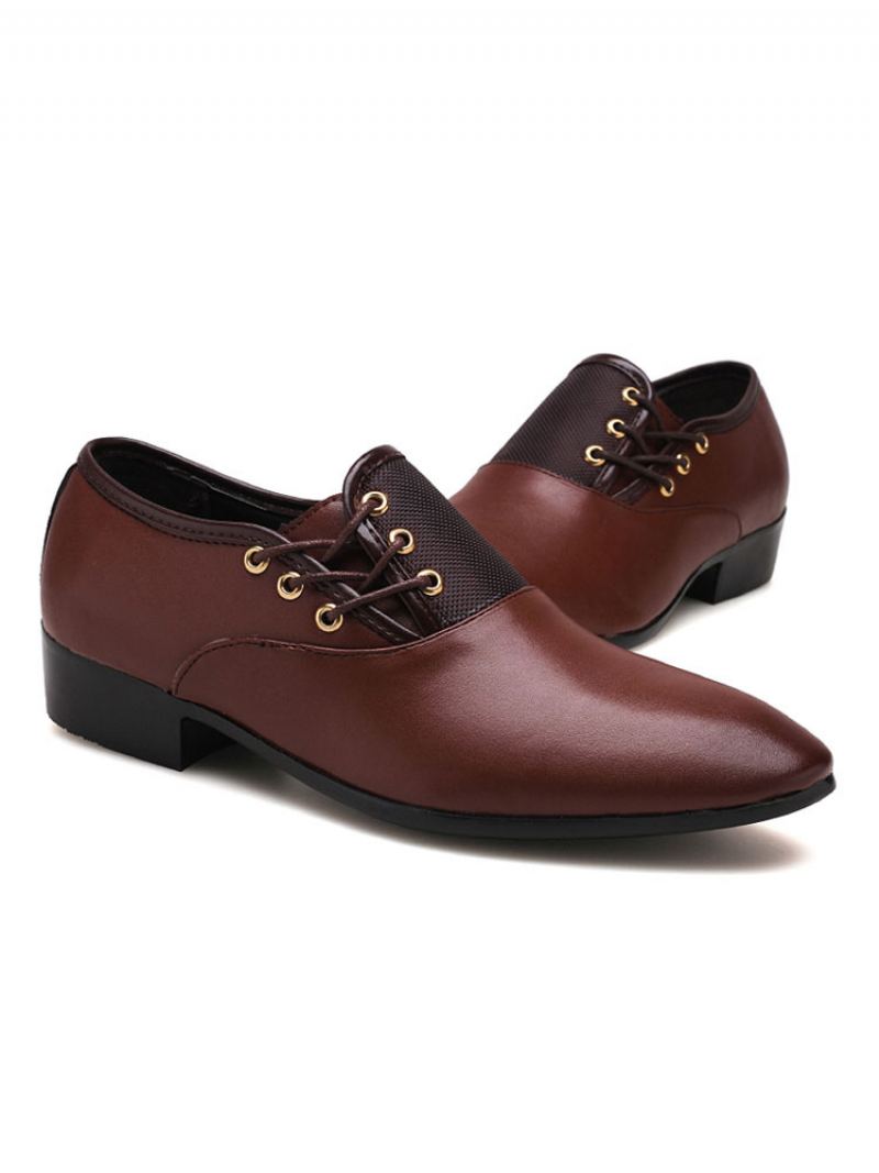 Menns Snøring Monk Strap Slip On Dress Loafers - Kaffe Brun