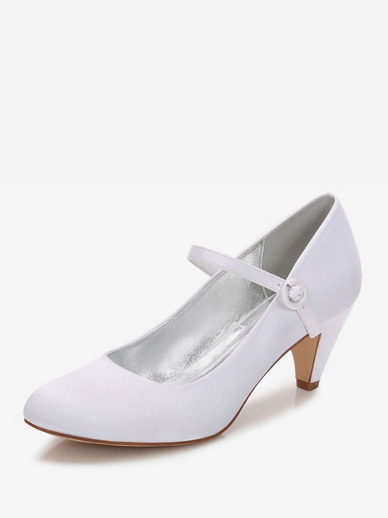 Bryllupssko For Kvinner Mary Jane Low Heel Pumps