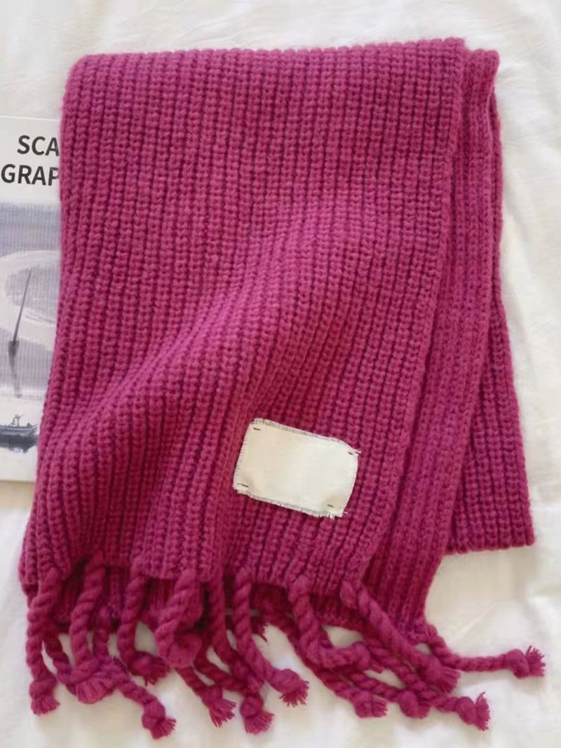 Dameskjerf Beautiful Fringe Winter Warm Acc - Rose