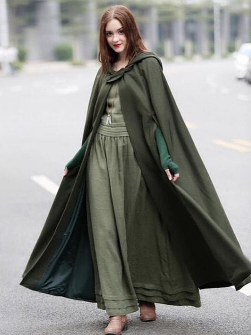 Dame Poncho Hette Hunter Green Oversized Cape - Hunter Green