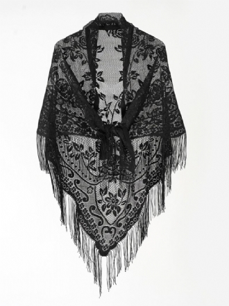 Poncho Brodery For Kvinner Daily Casual Cape