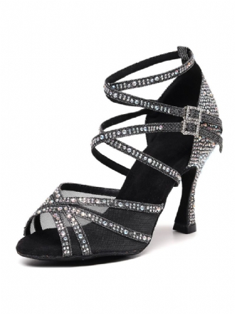 Dame Rhinestones Strappy Dance Sandaler