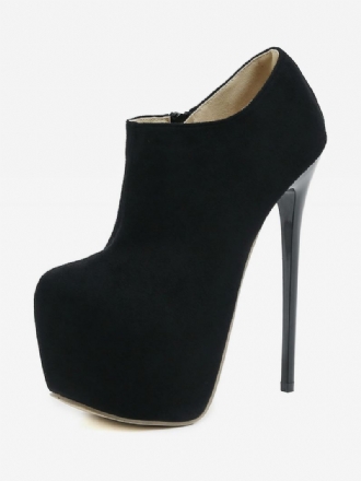 Sexy Høye Hæler For Kvinner Stiletthæl Micro Suede Øvre Pumps