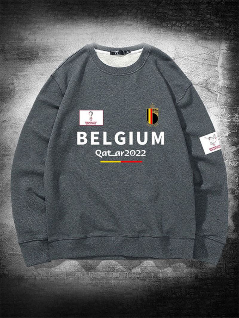 Belgia Team Sweatshirt Herre Topp - Grå