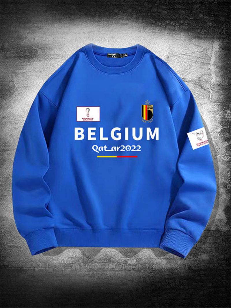 Belgia Team Sweatshirt Herre Topp - Blå