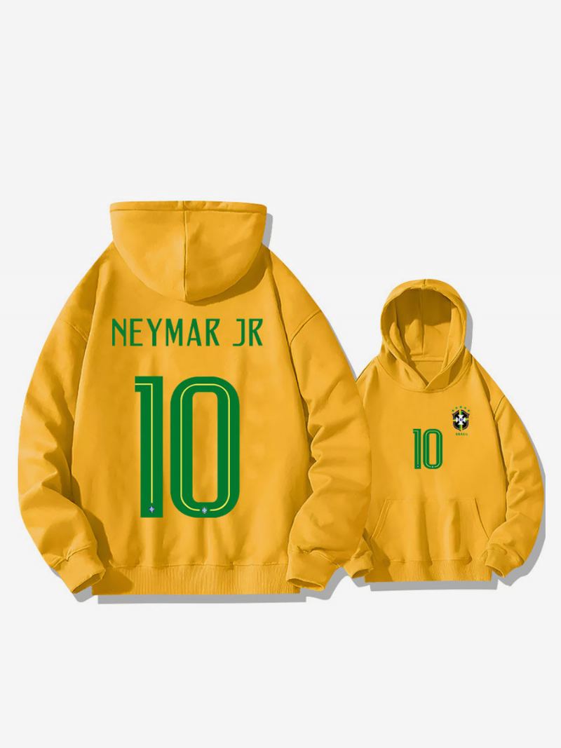 Brasil Treningshettegenser Neymar Nummer 10 Herre - Gul