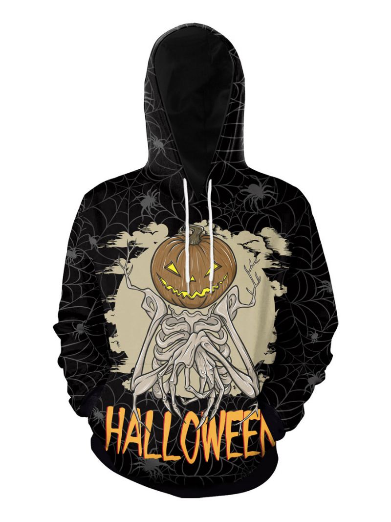 Menn Hettegensere Hette Langermet Polyester Scary Sweatshirt