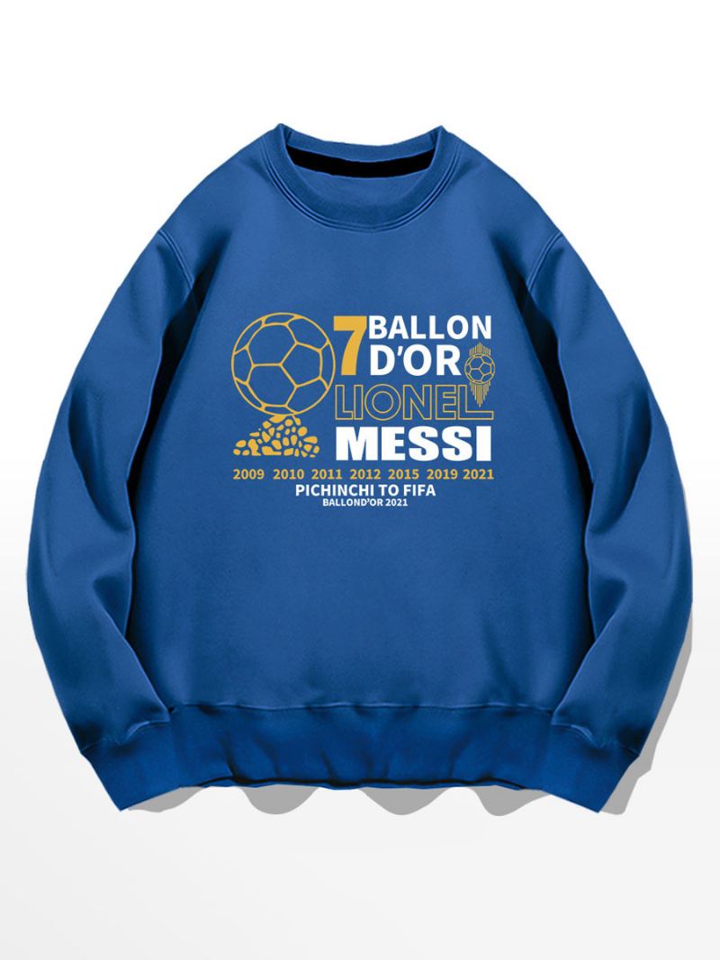 Messi Ballon D'or Sweatshirt Herre-topp - Blå