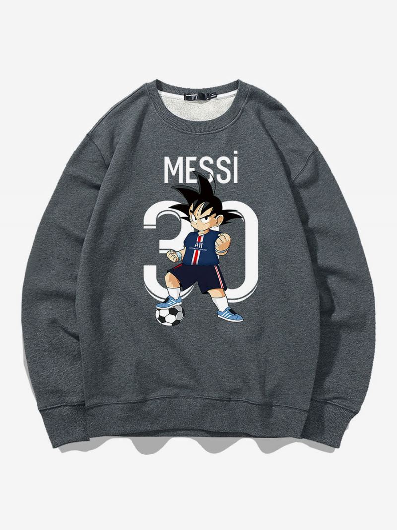 Messi Sweatshirt Voksen Topp For Menn - Grå