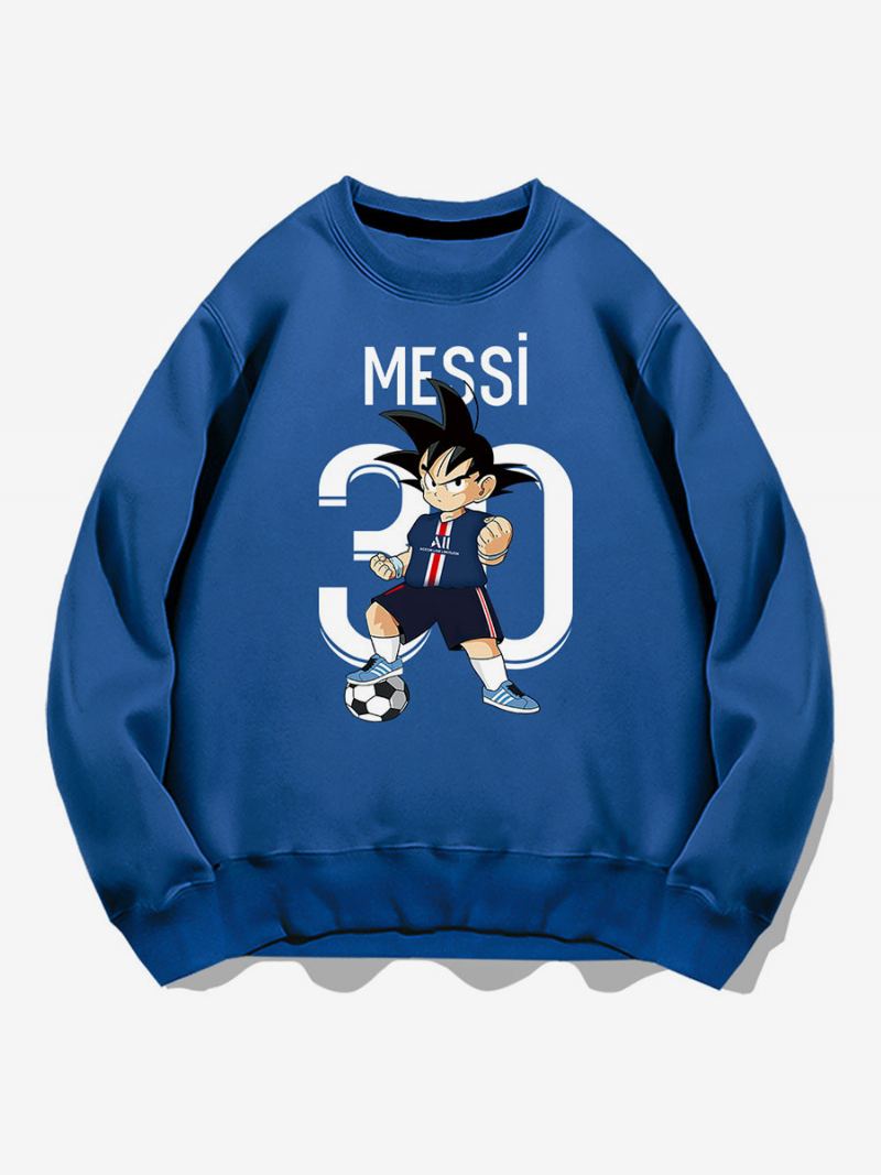 Messi Sweatshirt Voksen Topp For Menn - Blå