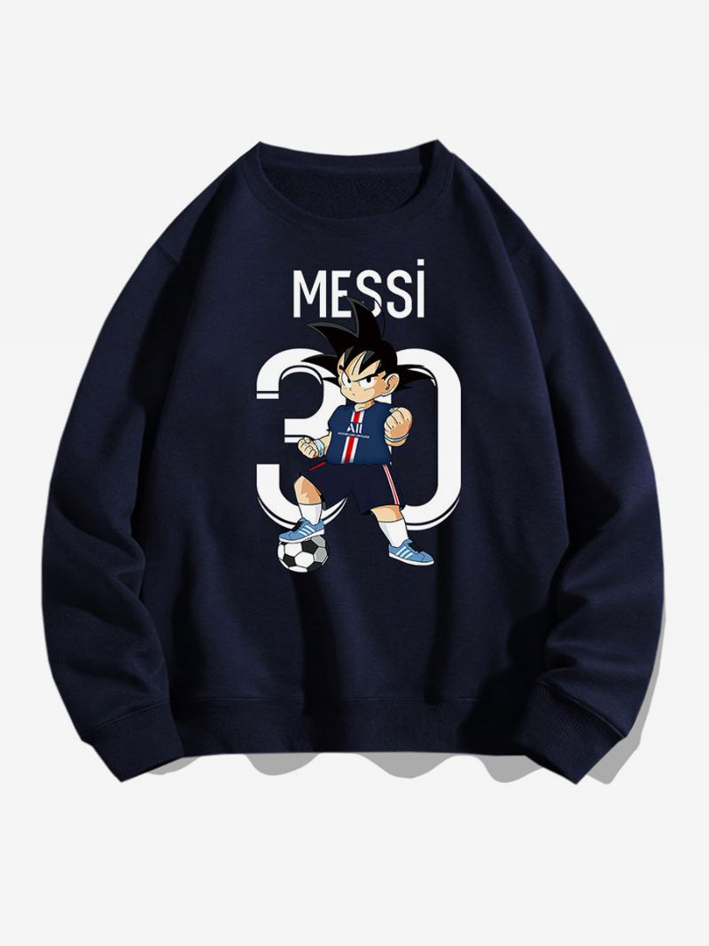 Messi Sweatshirt Voksen Topp For Menn - Dyp Blå