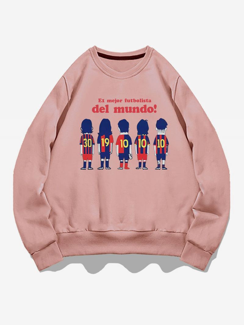 Messi Sweatshirt Voksen Topp For Menn - Rosa