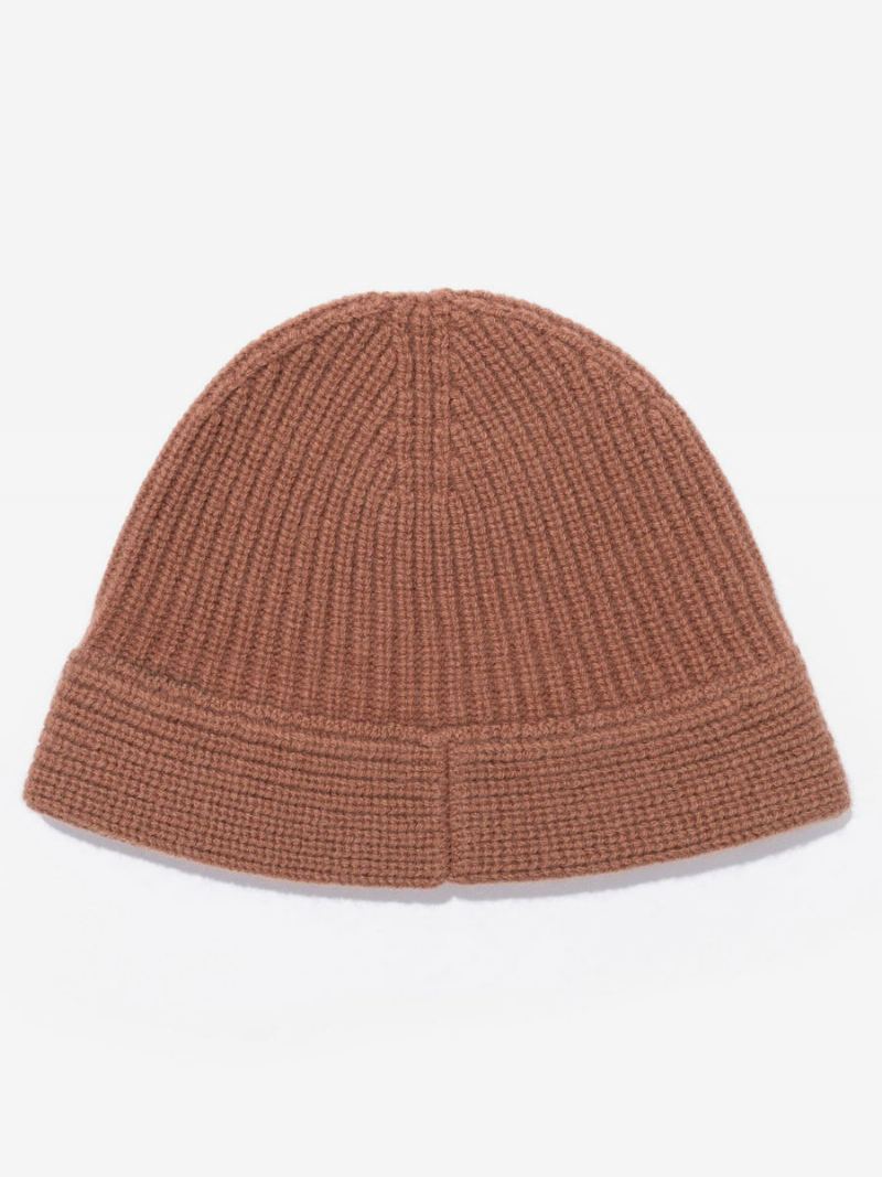 Caps For Dame Chic Ull Stripe Vinter Varme Strikkede Luer - Kaffe Brun