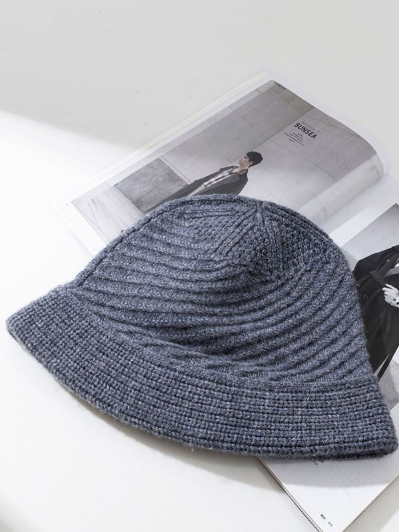 Dameluer Fabelaktig Ull Vinter Varme Strikkeluer - Deep Grey