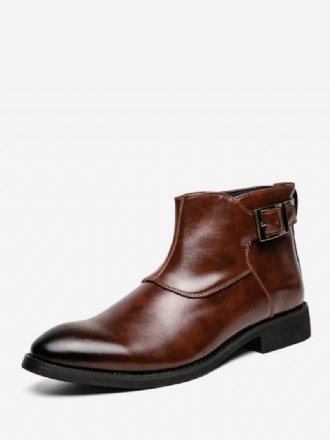 Herrestøvler Brun Pu-skinn Jodhpur-støvler Monk Strap Dress Sko