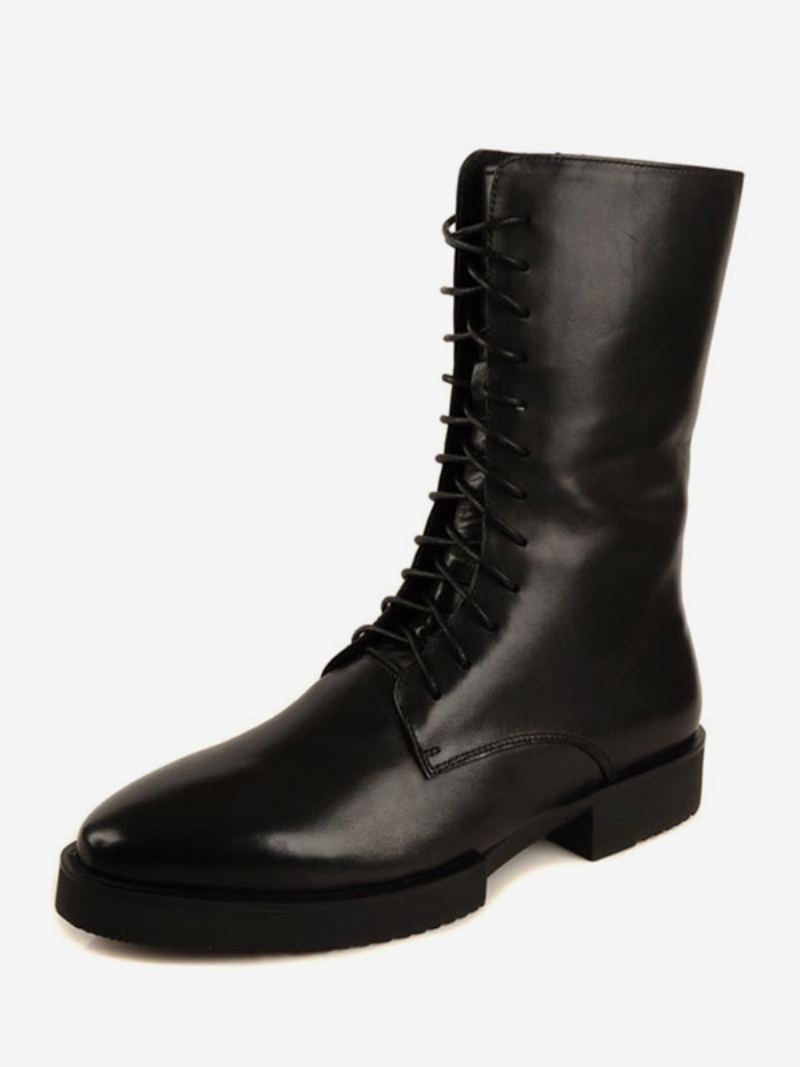 Sko Herre Arbeidsstøvler Boots Kuskinn Chic Black