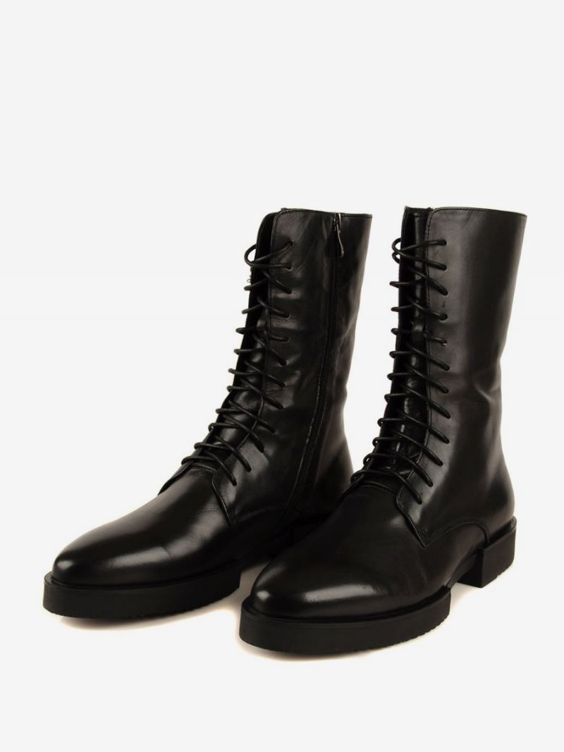 Sko Herre Arbeidsstøvler Boots Kuskinn Chic Black - Svart