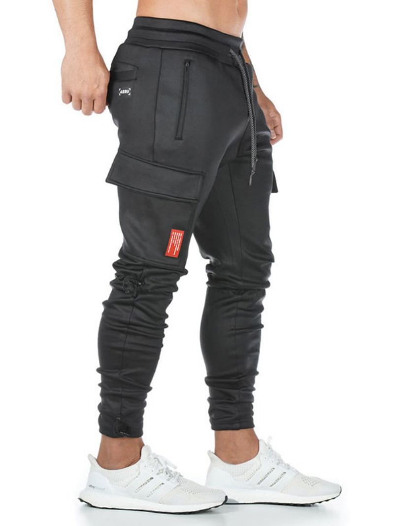 Menn Bukser Chic Tapered Fit Joggebukse Svarte - Sort