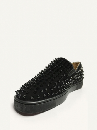 Herre Røde Suede Spikes Slip On Sneakers